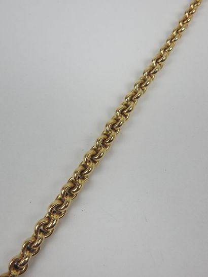 Yellow gold necklace with 750/1000th yellow...