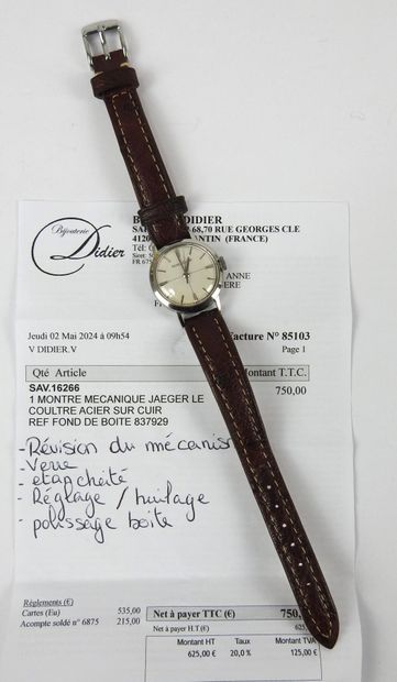 JAEGER LECOULTRE: Ladies' watch, stainless...