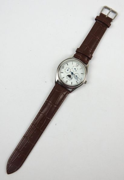 KANGRI - Geneva. Men's watch, round steel...