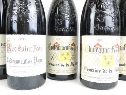 8 bottles including 3 Crozes-Hermitages 2019,...