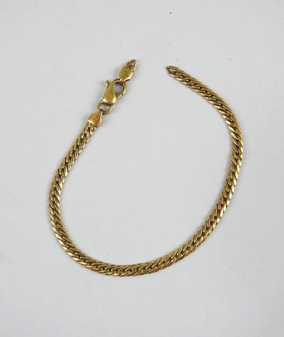 BRACELET in yellow gold 750/1000e. L. 18...