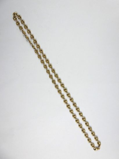 NECKLACE in yellow gold 750/1000th coffee...