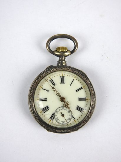 silver GOUSSET WATCH. Gross weight 56.77...