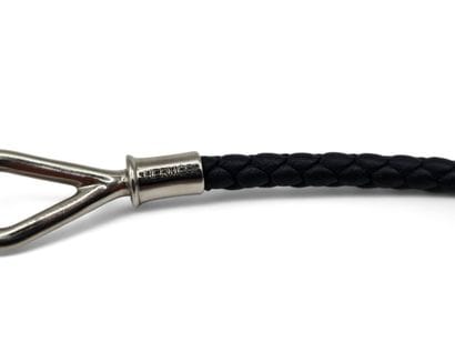 HERMES MADE IN ITALY.
Bracelet in black braided...
