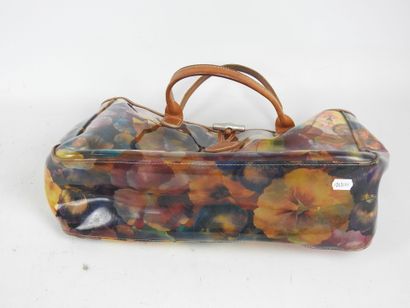 LONGCHAMP. Handbag in transparent vinyl with...