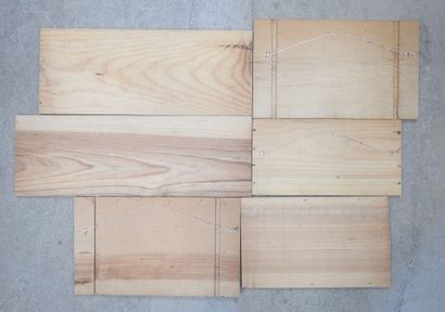 6 WINE CASE PANELS including Grand vin de...