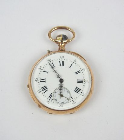 750/1000th yellow gold GOUSSET WATCH with...
