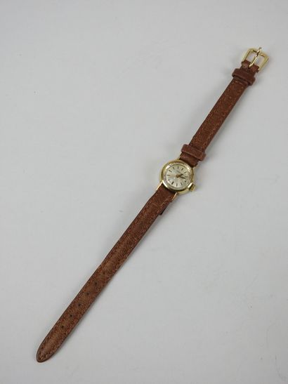 LONGINES: Ladies' watch in gilded metal and...