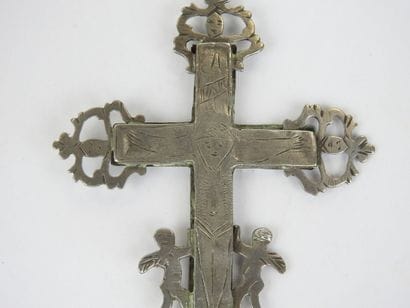 Reliquary cross pendant, very early, 18th...
