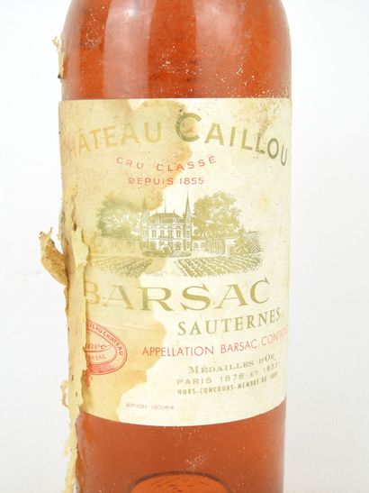 1 bottle Château Caillou Barsac Sauternes...