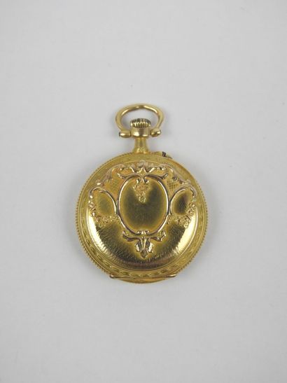 NECK WATCH in yellow gold 750/1000e. Double...