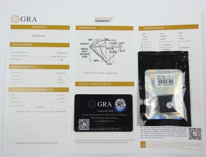 MOISSANITE 3.00 cts GRA certificate 1000...