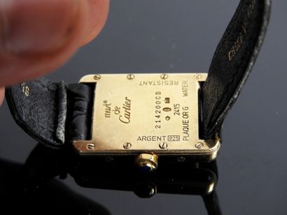 MUST DE CARTIER: Ladies' watch in vermeil...