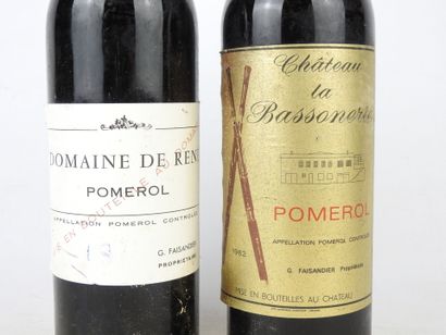 2 POMEROL bottles including 1 Château la...