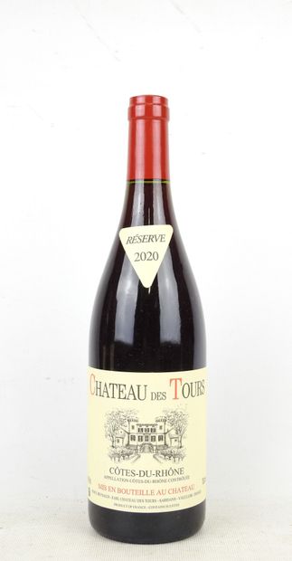 1 bottle Château des Tours Côtes du Rhône...