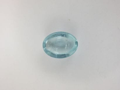 Aigue marine taillée en cabochon de 20,40...