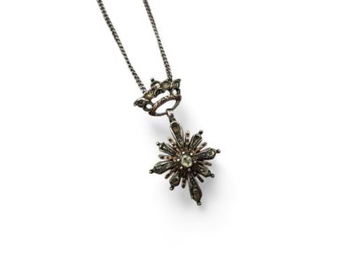 Silver and silver-gilt pendant necklace featuring...