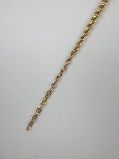 Yellow gold necklace with 750/1000th yellow...