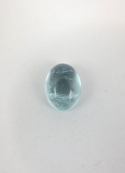 Aigue marine taillée en cabochon de 20,40...