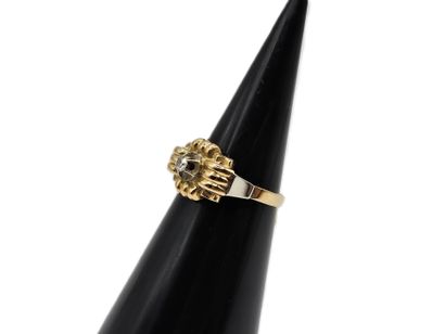 750 thousandth yellow and white gold geometrical...