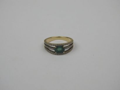 RING in yellow gold 750/1000th set with a...
