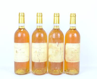 4 bottles Sauternes Château Cantegril 1996....