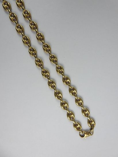NECKLACE in yellow gold 750/1000th coffee...