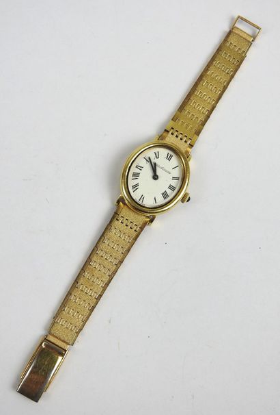 JAEGER LECOULTRE. Gold-plated ladies' wristwatch....