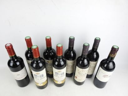 9 bottles including 4 Château Arnaud 2013,...