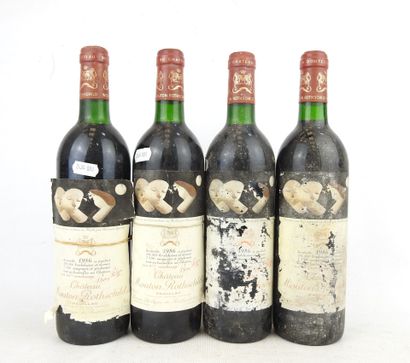 4 bottles Château Mouton Rothschild Pauillac,...
