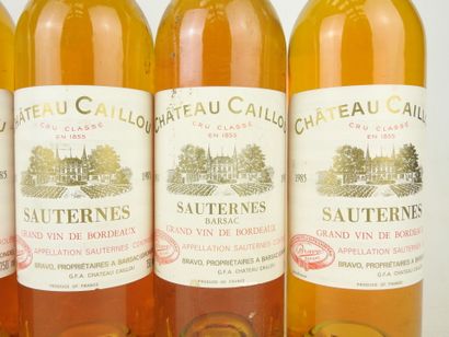 6 bottles Château Caillou Barsac Sauternes...