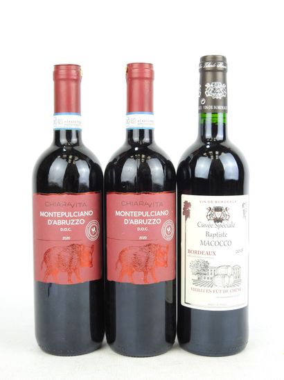 3 bottles including 2 Chiara Vita Montepulciano...