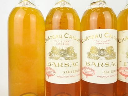 6 bottles Château Caillou Barsac Sauternes...