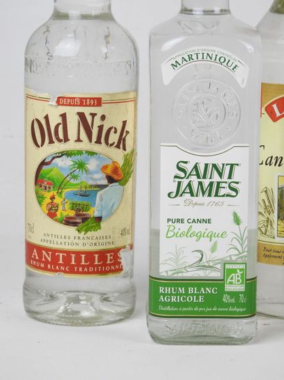 4 bottles Old Nick White Rum, Saint James...