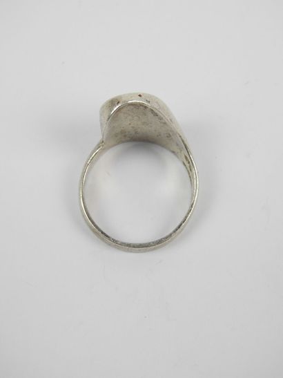 Silver ring in the modernist style. Sterling...