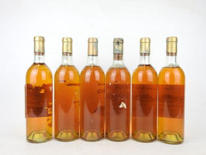 6 bottles Château Caillou Barsac Sauternes...