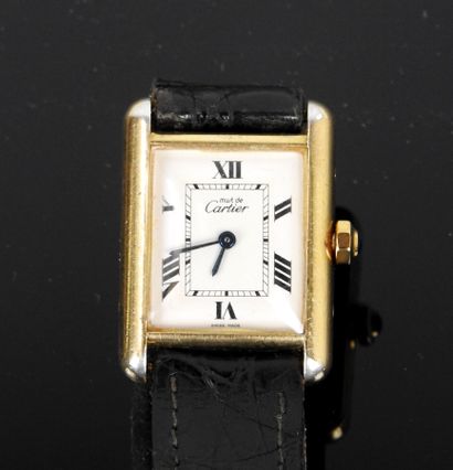 MUST DE CARTIER: Ladies' watch in vermeil...