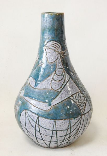 Work from the 60's
Enameled earthenware teardrop...