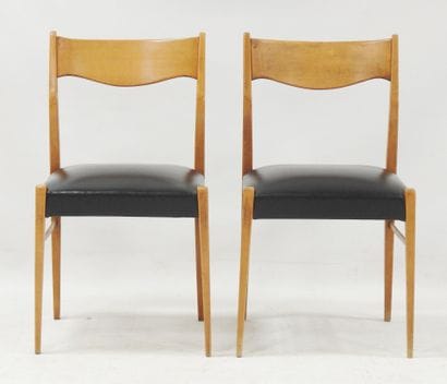 Travail scandinave
Paire de chaises en bois...