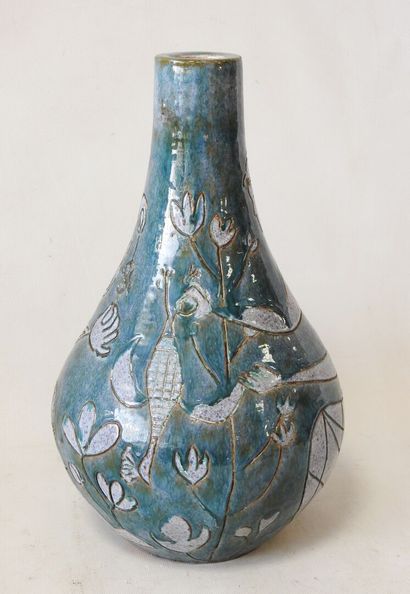 Work from the 60's
Enameled earthenware teardrop...