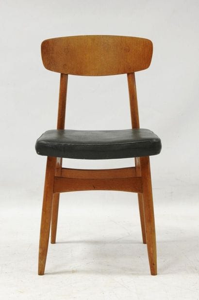 Yugoslav work, 1950s
Natural wood chair with...