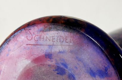 Charles SCHNEIDER (1881-1953)
Vase with flattened...