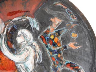 Work from the 70's
Curious circular earthenware...