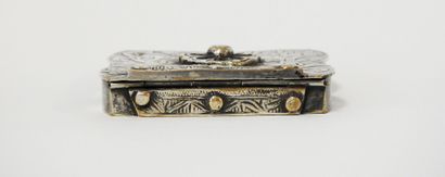 Line VAUTRIN (1913-1997)
Poudrier.
Silver-plated...