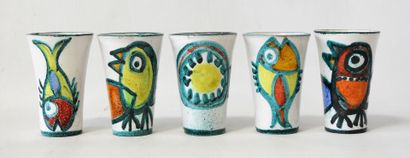 Giovanni DE SIMONE (1930-1991)
Suite of 5...