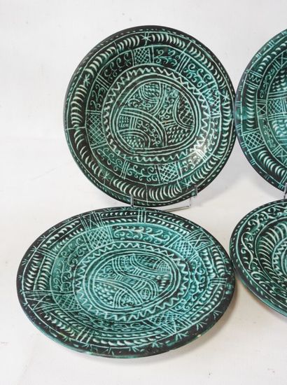 Paul YVAIN (1919-2007)
Suite of 6 circular...