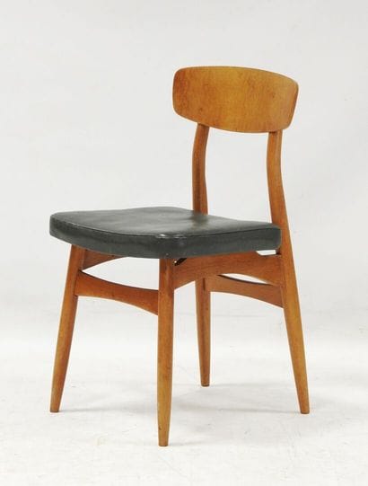Yugoslav work, 1950s
Natural wood chair with...