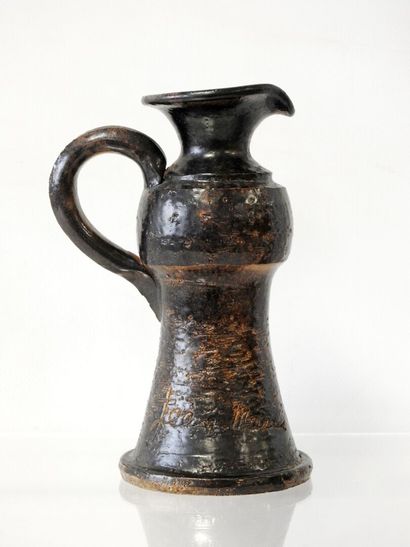 Jean MARAIS (1913-1998)
Brown glazed stoneware...