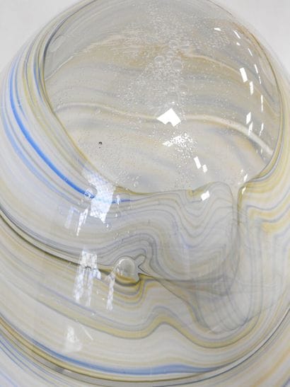 Modern work
Large ovoid blown glass composition...