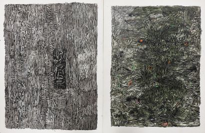 Simone BELLET (1901-1990)
Untitled.
Two mixed...